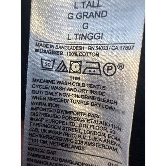 GAP Large Tall Black Cotton Sweater - Picture 8 of 11